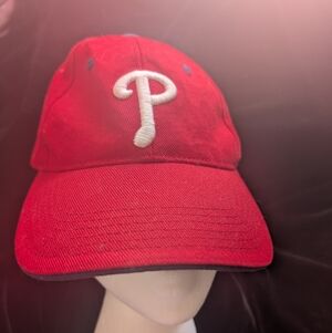 Philly's Red Baseball Cap with White Logo